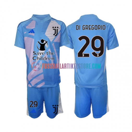 Juventus Turin Viertesausrüstung Torwart Michele Di Gregorio 29 2024-2025 Kinder Set(Trikot und Hose) S/S