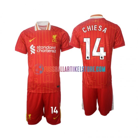 Liverpool Heimausrüstung Chiesa 14 2024-2025 Kinder Set(Trikot und Hose) S/S