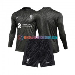 Liverpool Heimausrüstung Torwart 2024-2025 Kinder Set(Trikot und Hose) L/S