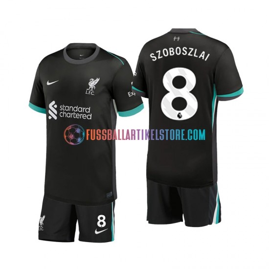 Liverpool Auswärtsausrüstung Szoboszlai 8 2024-2025 Kinder Set(Trikot und Hose) S/S