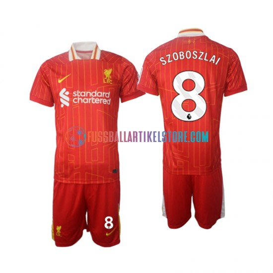 Liverpool Heimausrüstung Szoboszlai 8 2024-2025 Kinder Set(Trikot und Hose) S/S