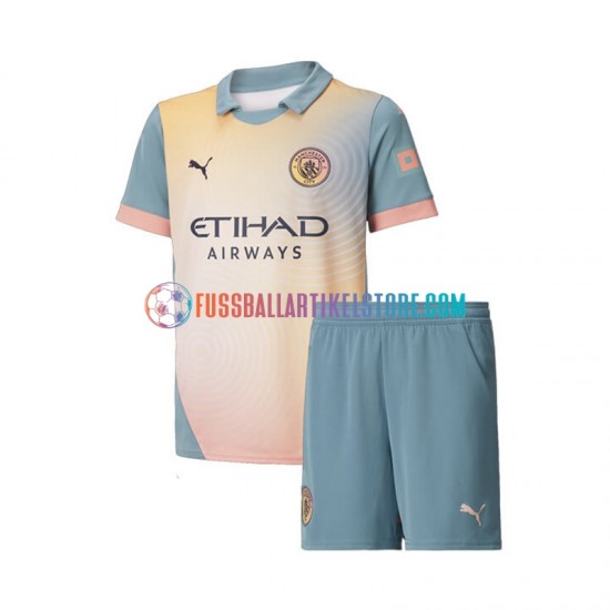 Manchester City Viertesausrüstung 2024-2025 Kinder Set(Trikot und Hose) S/S