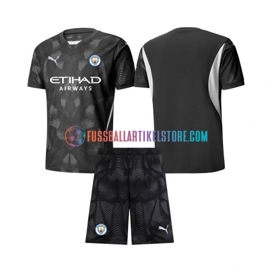 Manchester City Viertesausrüstung Torwart 2024-2025 Kinder Set(Trikot und Hose) S/S