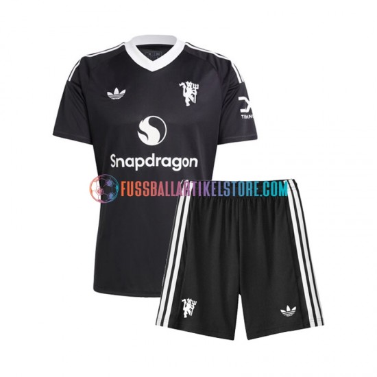 Manchester United Ausweichausrüstung Torwart 2024-2025 Kinder Set(Trikot und Hose) S/S