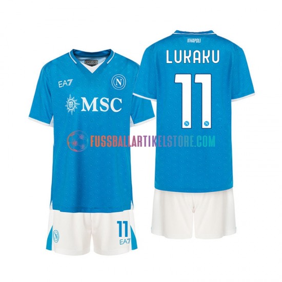 SSC Neapel Heimausrüstung Lukaku 11 2024-2025 Kinder Set(Trikot und Hose) S/S