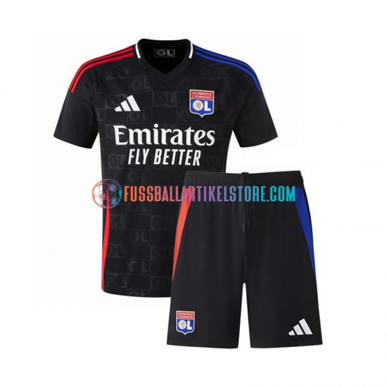 Olympique Lyon Auswärtsausrüstung 2024-2025 Kinder Set(Trikot und Hose) S/S