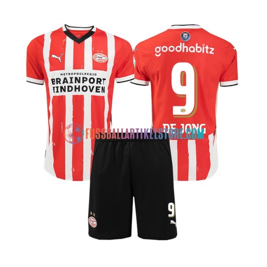 PSV Eindhoven Heimausrüstung DE JONG 9 2024-2025 Kinder Set(Trikot und Hose) S/S