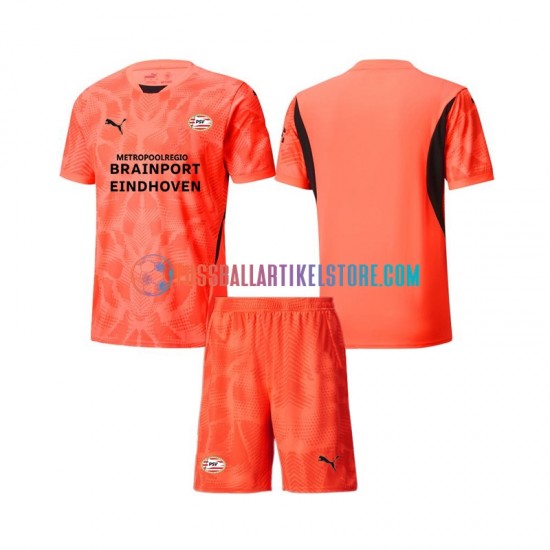 PSV Eindhoven Heimausrüstung Torwart 2024-2025 Kinder Set(Trikot und Hose) S/S