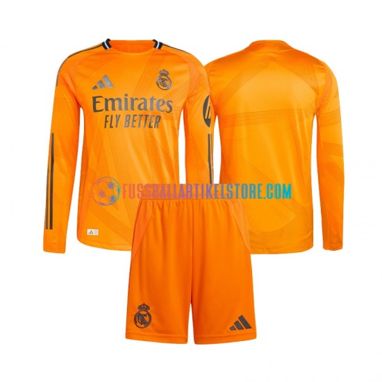 Real Madrid Auswärtsausrüstung 2024-2025 Kinder Set(Trikot und Hose) L/S