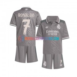 Real Madrid Ausweichausrüstung Cristiano Ronaldo 7 2024-2025 Kinder Set(Trikot und Hose) S/S
