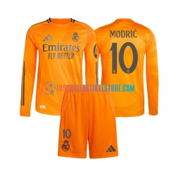 Real Madrid Auswärtsausrüstung Modrić Luka 10 2024-2025 Kinder Set(Trikot und Hose) L/S