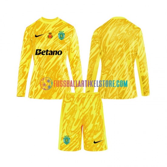 Sporting CP Ausweichausrüstung Torwart 2024-2025 Kinder Set(Trikot und Hose) L/S