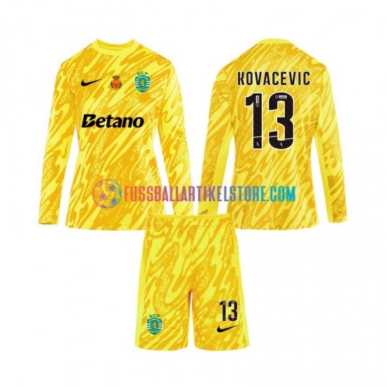 Sporting CP Ausweichausrüstung Torwart Kovacevic 13 2024-2025 Kinder Set(Trikot und Hose) L/S