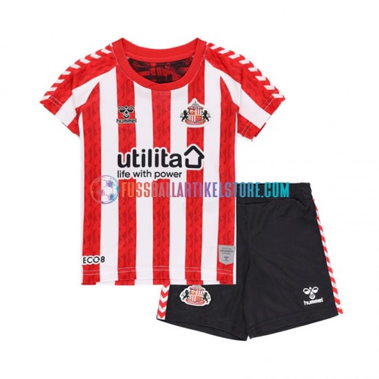 Heimausrüstung Sunderland 2024-2025 Kinder Set(Trikot und Hose) S/S