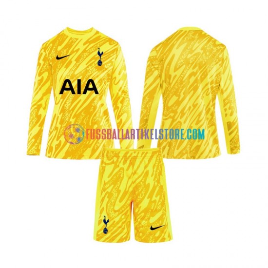 Tottenham Hotspur Heimausrüstung Torwart 2024-2025 Kinder Set(Trikot und Hose) L/S