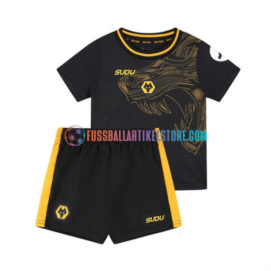 Wolverhampton Wanderers Auswärtsausrüstung 2024-2025 Kinder Set(Trikot und Hose) S/S